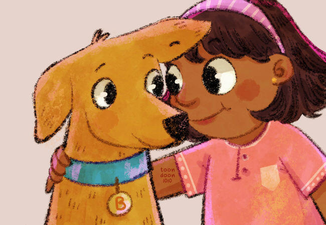 Girl and her Pup Girl and her Pup